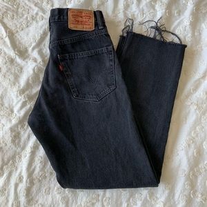 Vintage Levi’s 550 Black Straight Leg Jeans